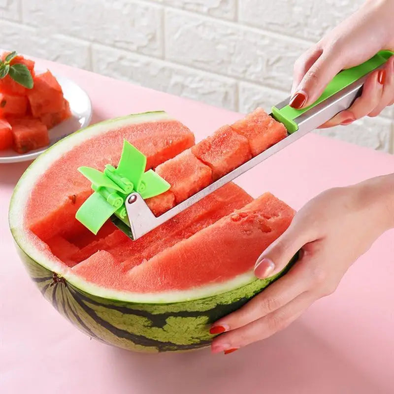 New Incredible Watermelon Cutter Multi Melon Knife Slicer Cutting Machine Stainless Steel Windmill Fruit Household Artifact Kitchen Tool - ALLURELATION - 501, Best selling cutter, cutter, Cutting Machine, easy to use slicer, Fruit & Vegetable Tools, Fruit Household artifact, Hot Sale slicer, Kitchen Tool, Kitchen Tools, Kitchenware, Multi Melon Knife, Protection hand tools, Slicer, Stainless Steel Windmill, stylish interior, Top Quality cooking tool, unique design slicer, Watermelon Cutter - Stevvex.com