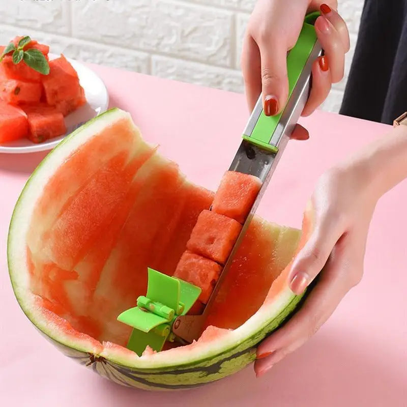 New Incredible Watermelon Cutter Multi Melon Knife Slicer Cutting Machine Stainless Steel Windmill Fruit Household Artifact Kitchen Tool - ALLURELATION - 501, Best selling cutter, cutter, Cutting Machine, easy to use slicer, Fruit & Vegetable Tools, Fruit Household artifact, Hot Sale slicer, Kitchen Tool, Kitchen Tools, Kitchenware, Multi Melon Knife, Protection hand tools, Slicer, Stainless Steel Windmill, stylish interior, Top Quality cooking tool, unique design slicer, Watermelon Cutter - Stevvex.com