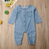 New Infant Kid Baby Girl Boy Clothes Soft Denim Romper Play suit Jumpsuit Outfits 0-24M - STEVVEX Baby - baby, baby birthday clothes, baby boy clothing, baby boy jumpsuits, baby clothing, baby fashion clothing, baby gifts, baby girl dresses, baby items, baby products, baby rompers, baby suits, baby winter clothing, gifts for birthday, kids clothing - Stevvex.com