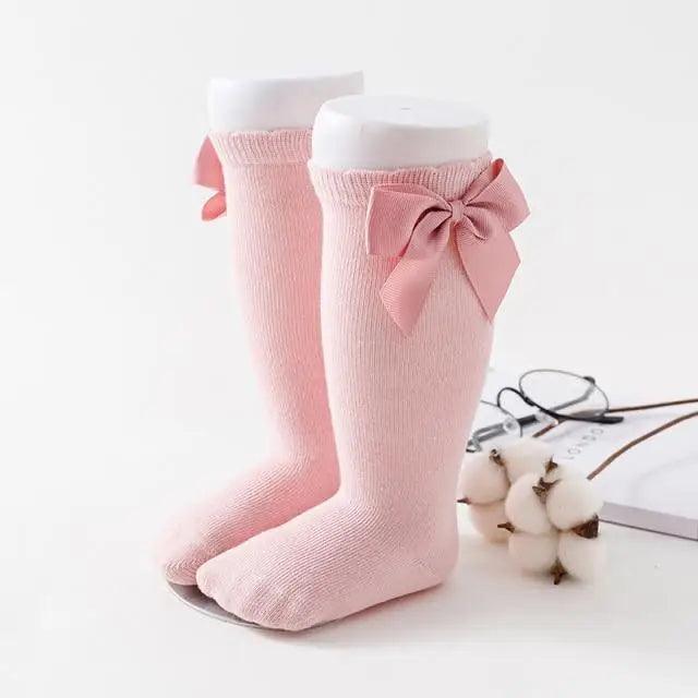 2021 New Kids Socks Toddlers Girls Big Bow Knee High Quality Long Soft Autumn Winter 100% Cotton Lace Baby Tube Sock - Treko - 2021 trends, birthday gifts, birthday socks, comfortable socks, fashion 2021, fashionable socks, latest socks, new trend 2021, SOCKS, socks  for babies, socks 2021, socks for children, socks for kids, stylish socks, trends 2021, trendy socks, trendy socks 2021, unisex socks- Stevvex.com