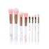 New Luxurious 12/8/5pcs Eye Lip Makeup Brushes Set Eyebrow Comb Eyelash Sponge Eyeshadow Silicone Face Mask Edge