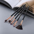 New Luxurious 12/8/5pcs Eye Lip Makeup Brushes Set Eyebrow Comb Eyelash Sponge Eyeshadow Silicone Face Mask Edge