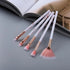 New Luxurious 12/8/5pcs Eye Lip Makeup Brushes Set Eyebrow Comb Eyelash Sponge Eyeshadow Silicone Face Mask Edge