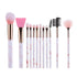 New Luxurious 12/8/5pcs Eye Lip Makeup Brushes Set Eyebrow Comb Eyelash Sponge Eyeshadow Silicone Face Mask Edge