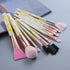 New Luxurious 12/8/5pcs Eye Lip Makeup Brushes Set Eyebrow Comb Eyelash Sponge Eyeshadow Silicone Face Mask Edge