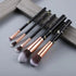 New Luxurious 12/8/5pcs Eye Lip Makeup Brushes Set Eyebrow Comb Eyelash Sponge Eyeshadow Silicone Face Mask Edge