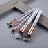 New Luxurious 12/8/5pcs Eye Lip Makeup Brushes Set Eyebrow Comb Eyelash Sponge Eyeshadow Silicone Face Mask Edge