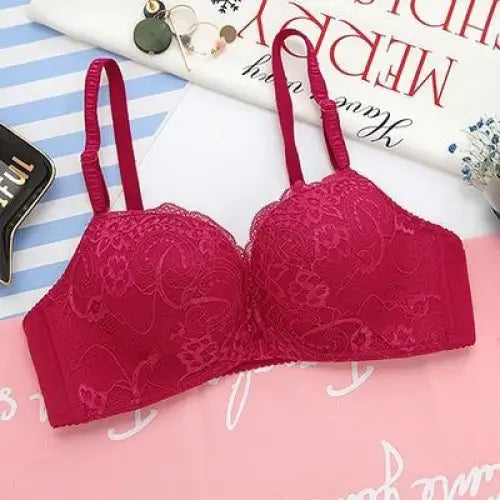 New Luxurious Lace Floral Wireless Bras For Women Front Closure Bras Plus Size Bralette Comfortable Adjusted Push Up