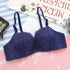 New Luxurious Lace Floral Wireless Bras For Women Front Closure Bras Plus Size Bralette Comfortable Adjusted Push Up