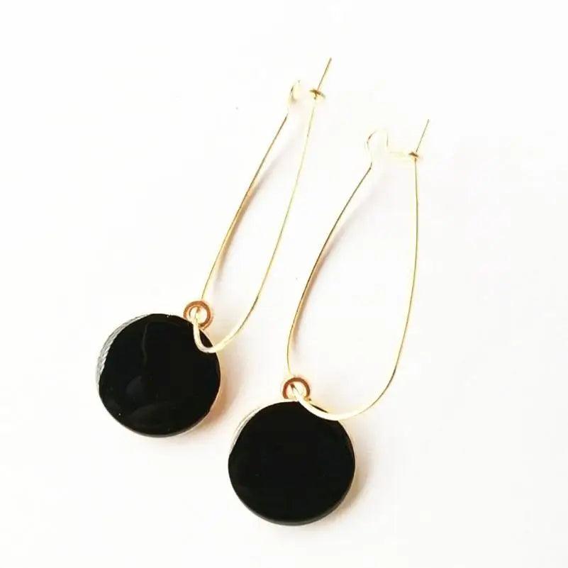 New Luxury Black Round Rhinestone Earrings for Women - Fashion Women Jewelry Earrings for Weddings Party - ALLURELATION - 573, Aesthetic Jewelry, Best Selling Earrings, Best Selling Jewelry, Bohemian Earrings, Cute Earrings, Dangle Earrings, earrings, Fashion Earrings, Fashion Jewelry, Gifts for women, jewelry, Retro Jewelry, Wedding Jewelry, women Earrings, women Fashion earrings - Stevvex.com