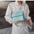 New Luxury Brand Female Flip Square Bag Top Quality Leather Women’s Designer Handbag Crocodile Pattern Shoulder