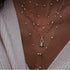 New Luxury Fashion Gold Crystal Stars Pendant Necklaces For Women Necklace - 2021 Trending Bohemian Jewelry Wedding