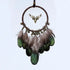 New Luxury Original Silver Gray Dream Catcher 2 Ring Feather Hanging Art Gifts To Bestie Friends Creative Valentine’s