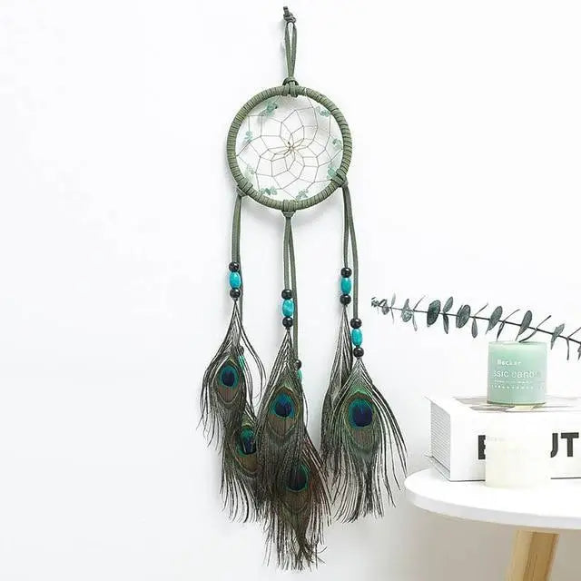 New Luxury Original Silver Gray Dream Catcher 2 Ring Feather Hanging Art Gifts To Bestie Friends Creative Valentine’s