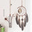 New Luxury Original Silver Gray Dream Catcher 2 Ring Feather Hanging Art Gifts To Bestie Friends Creative Valentine’s