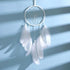 New Luxury Original Silver Gray Dream Catcher 2 Ring Feather Hanging Art Gifts To Bestie Friends Creative Valentine’s