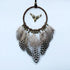 New Luxury Original Silver Gray Dream Catcher 2 Ring Feather Hanging Art Gifts To Bestie Friends Creative Valentine’s