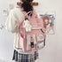 New Purple Waterproof Candy Colors Backpack For Women And Girls Fancy High School Bags for Teenage Girl Cute Travel Bag