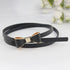 New Slim PU Leather Fashion Bow Waist Belt For Women Casual Dress Retro Design Women Waistband - Black - STIL3797NBCVM