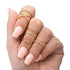 New Sparkling Midi Round Twist Weave Ring Set For Women And Girls - Elegant Classic Knuckle Finger Female Rings - 11