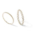 New Sparkling Midi Round Twist Weave Ring Set For Women And Girls - Elegant Classic Knuckle Finger Female Rings