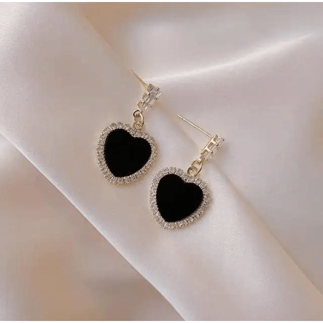 New Sparkling Round Black Fashion Women’s Earrings Elegant Simple Design Jewelry For Girls And Ladies - 11 - ALU06748SPZ