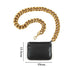 New Sparkling Thick Metal Chain Shoulder Bag Bike Wallet Mini Bag Coin Purse. Fashionable Women Pack Leather Crossbody