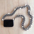 New Sparkling Thick Metal Chain Shoulder Bag Bike Wallet Mini Bag Coin Purse. Fashionable Women Pack Leather Crossbody