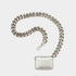 New Sparkling Thick Metal Chain Shoulder Bag Bike Wallet Mini Bag Coin Purse. Fashionable Women Pack Leather Crossbody