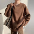 New 2021 Spring Fleece Thick Sweatshirt Vintage Solid Warm O Neck Pullover Grey Brown Lady New All-Match Hooded Autumn Women Coat - Treko - Casual Tracksuit, Cool Fashion, Cool Hoodies, Female Fashion, Hoodies, Jacket Hoodies, Loose Hoodies, Luxury Hoodies, Modern Hoodies, New Hoodies, Stylish Hoodies, Women fashion, Women Hoodies, Zipper Hooded- Stevvex.com