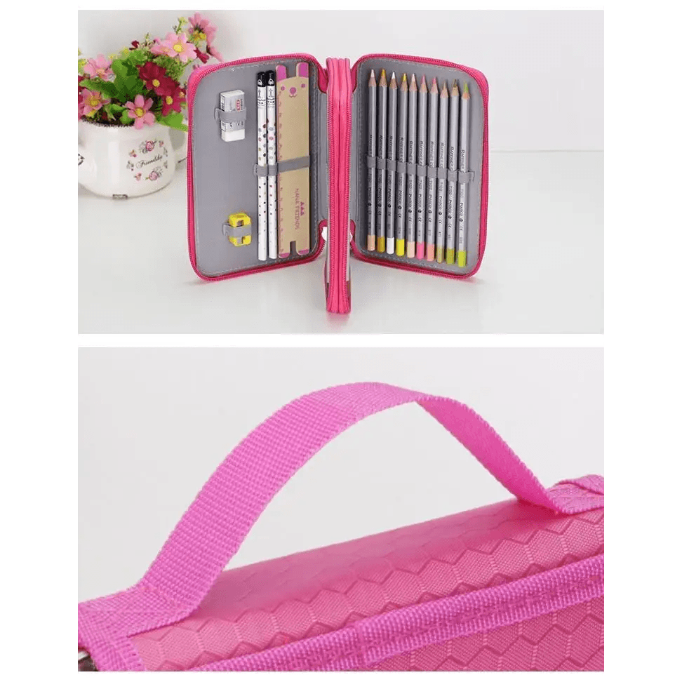 New Style Large Multifunction Pencil Case With Compartments Capacity Pencil Case Colored Pencil Pouch Bag Portable