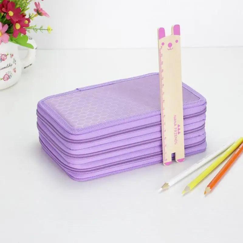 New Style Large Multifunction Pencil Case With Compartments Capacity Pencil Case Colored Pencil Pouch Bag Portable