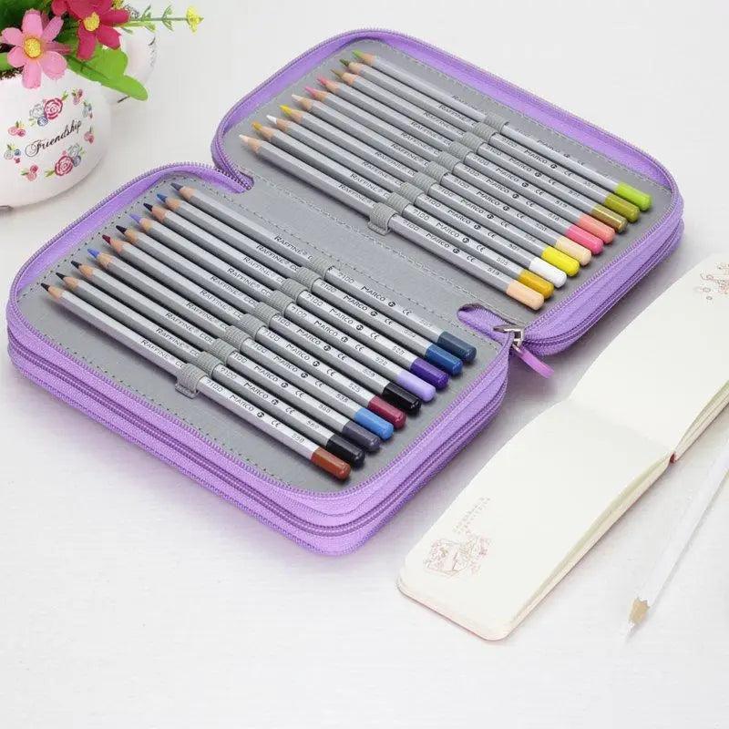 New Style Large Multifunction Pencil Case With Compartments Capacity Pencil Case Colored Pencil Pouch Bag Portable