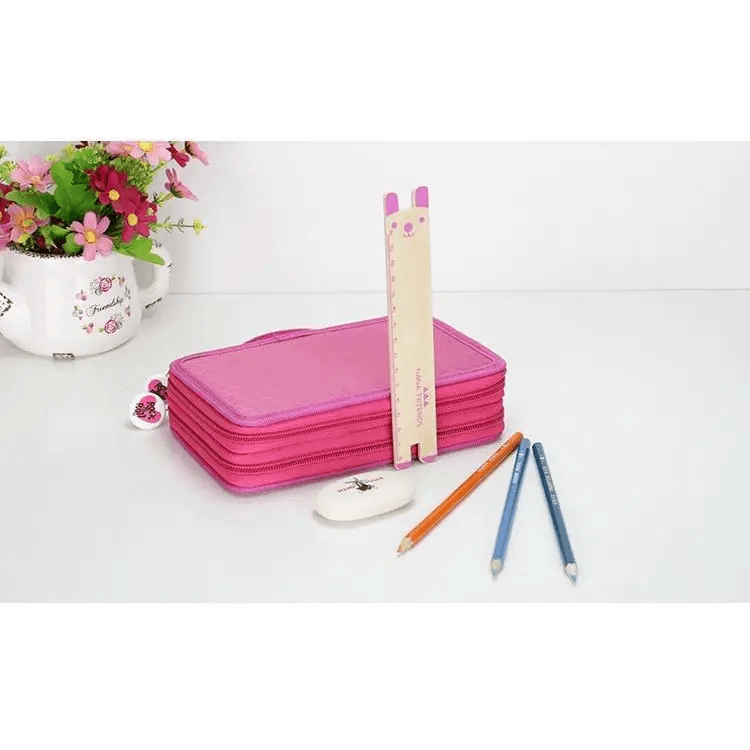 New Style Large Multifunction Pencil Case With Compartments Capacity Pencil Case Colored Pencil Pouch Bag Portable