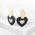 New Summer Style Golden Drop Earrings For Women And Girls Geomatric Black Long Hanging Earring Jewelry Gift