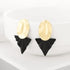 New Summer Style Golden Drop Earrings For Women And Girls Geomatric Black Long Hanging Earring Jewelry Gift