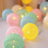 New Trendy 20 LED Cotton Ball Garland String Lights Christmas Fairy Lighting Strings for Outdoor Holiday Wedding Xmas