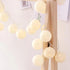 New Trendy 20 LED Cotton Ball Garland String Lights Christmas Fairy Lighting Strings for Outdoor Holiday Wedding Xmas