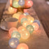 New Trendy 20 LED Cotton Ball Garland String Lights Christmas Fairy Lighting Strings for Outdoor Holiday Wedding Xmas