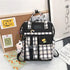 New Trendy Casual Women Purple Backpacks Fashionable Black Cow Pattern Travel Bag And School Bag for Teenager And Girls