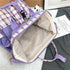 New Trendy Casual Women Purple Backpacks Fashionable Black Cow Pattern Travel Bag And School Bag for Teenager And Girls