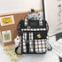 New Trendy Casual Women Purple Backpacks Fashionable Black Cow Pattern Travel Bag And School Bag for Teenager And Girls