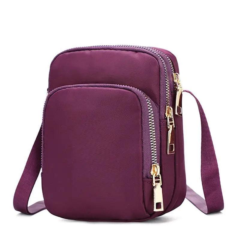 New Trendy Crossbody Zipper Shoulder Bag For Ladies And Girls Multifunction Handbag Wrist Purse For Females