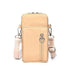 New Trendy Crossbody Zipper Shoulder Bag For Ladies And Girls Multifunction Handbag Wrist Purse For Females - Khaki