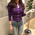 New Trendy Fashionable Women’s Cardigan Sweater Spring Knitted Long Sleeve Short Coat Casual Single Breasted Slim