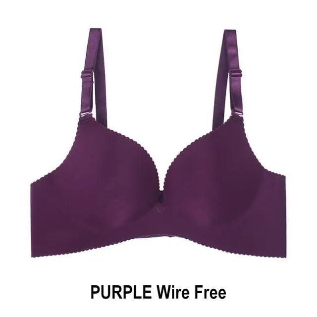 New Trendy Seamless Bras For Women Fashion Push Up Bra Wire Free Lingerie 3/4 Cup Bralette Cotton Underwear Brassiere - ALLURELATION - 570, A B Cup Underwear Sexy Bra, Adjustable Stripe Bra, Adjusted Push Up Bra, attractive Bra, Backless Breast Enhancer, Best Selling ladies Undergarments, Bra, Bra for Girls, Bra For Ladies, Bra for Women, Brassiere, Elegance Undergarments, Female Brassiere Deep V Sexy, Hot Sale Bra, Luxury Bra, Matching Bra, Modern Body Fit Bra - Stevvex.com