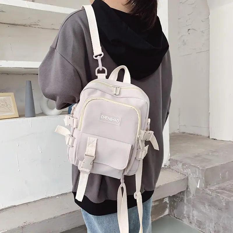 New Trendy Small Canvas Mini Backpack For Women And Girls Anti-theft Shoulder Bag And School Bag For Teenager Girls - ALLURELATION - 575, Anti-theft Shoulder Bag, Bags, Bags for Girls, Bags for Ladies, Bags For Teenagers, Bags For Women, Elegant School Bags, Gift Bags, Hot sale Bags, Luxury Bags, Matching Bags, Mini Backpack, Modern Bags, School Bags, Small Canvas Bags, Stylish School Bag, Travelling Bags, Trendy Bags, Vintage Style Shoulder Bags - Stevvex.com