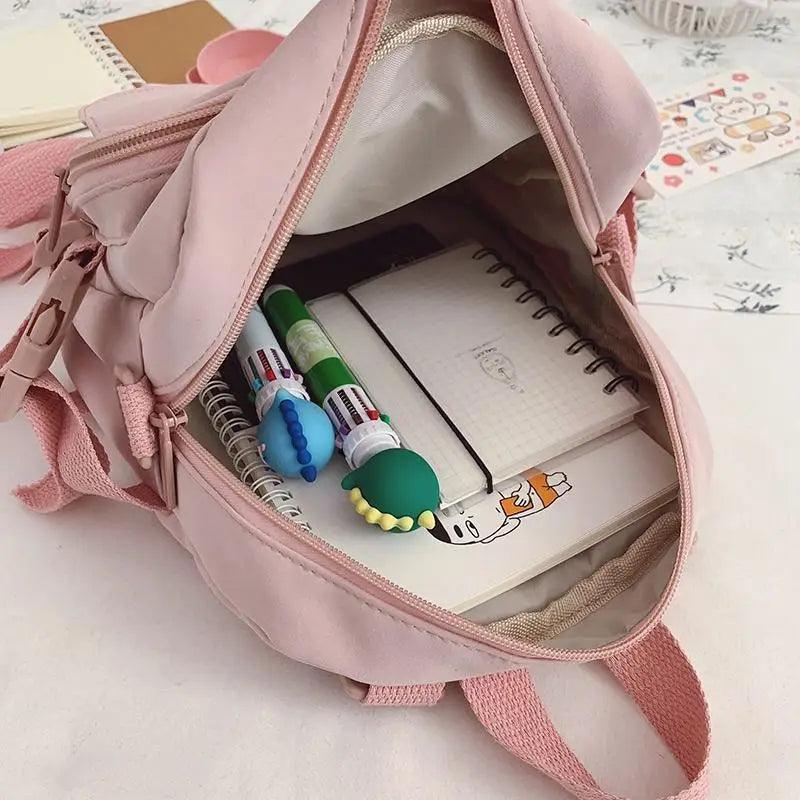 New Trendy Small Canvas Mini Backpack For Women And Girls Anti-theft Shoulder Bag And School Bag For Teenager Girls - ALLURELATION - 575, Anti-theft Shoulder Bag, Bags, Bags for Girls, Bags for Ladies, Bags For Teenagers, Bags For Women, Elegant School Bags, Gift Bags, Hot sale Bags, Luxury Bags, Matching Bags, Mini Backpack, Modern Bags, School Bags, Small Canvas Bags, Stylish School Bag, Travelling Bags, Trendy Bags, Vintage Style Shoulder Bags - Stevvex.com