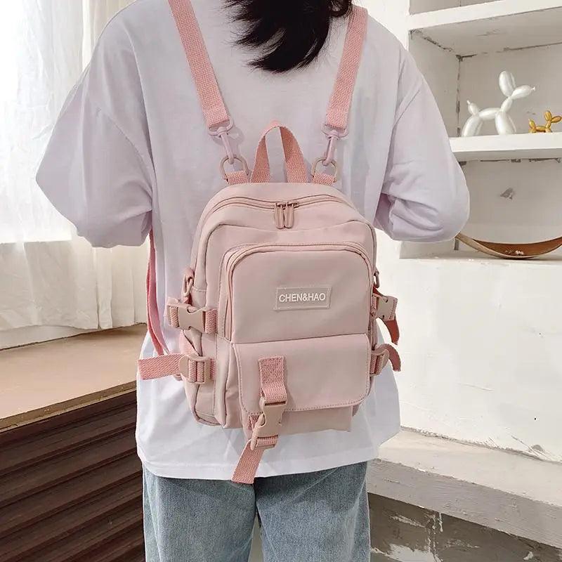 New Trendy Small Canvas Mini Backpack For Women And Girls Anti-theft Shoulder Bag And School Bag For Teenager Girls - ALLURELATION - 575, Anti-theft Shoulder Bag, Bags, Bags for Girls, Bags for Ladies, Bags For Teenagers, Bags For Women, Elegant School Bags, Gift Bags, Hot sale Bags, Luxury Bags, Matching Bags, Mini Backpack, Modern Bags, School Bags, Small Canvas Bags, Stylish School Bag, Travelling Bags, Trendy Bags, Vintage Style Shoulder Bags - Stevvex.com