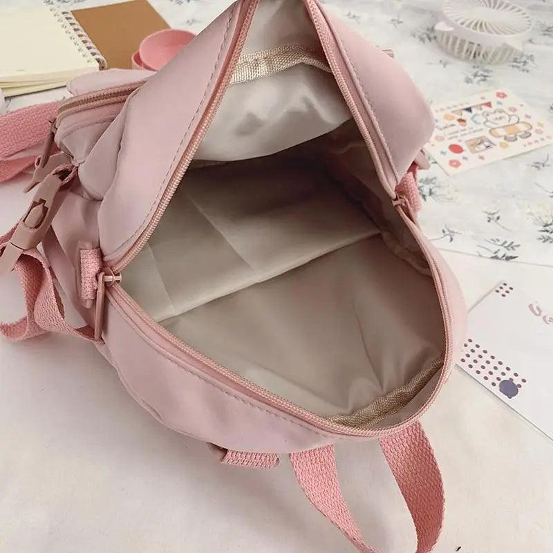 New Trendy Small Canvas Mini Backpack For Women And Girls Anti-theft Shoulder Bag And School Bag For Teenager Girls - ALLURELATION - 575, Anti-theft Shoulder Bag, Bags, Bags for Girls, Bags for Ladies, Bags For Teenagers, Bags For Women, Elegant School Bags, Gift Bags, Hot sale Bags, Luxury Bags, Matching Bags, Mini Backpack, Modern Bags, School Bags, Small Canvas Bags, Stylish School Bag, Travelling Bags, Trendy Bags, Vintage Style Shoulder Bags - Stevvex.com